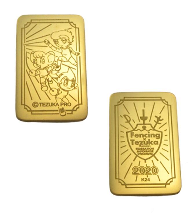 新商品】【日本フェンシング協会×手塚キャラ】純金プレート発売！｜虫